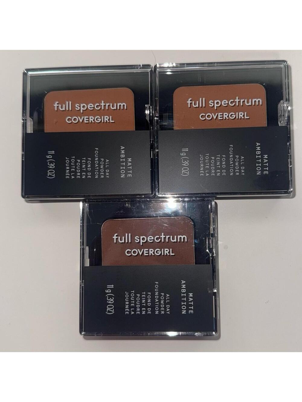 Covergirl Full Spectrum Matte Ambition All Day Powder Foundation compacts